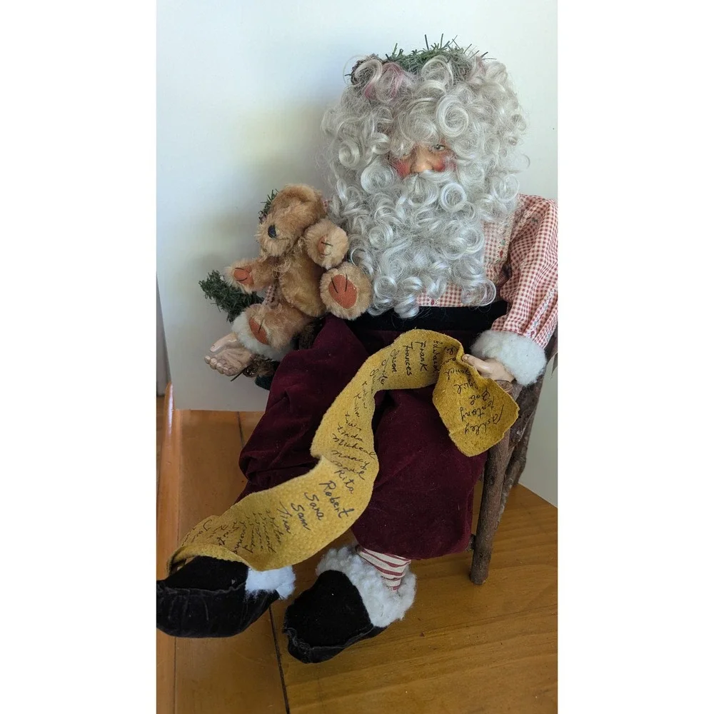 Vintage Figments of Folklore Collection Santa Claus Twig Chair